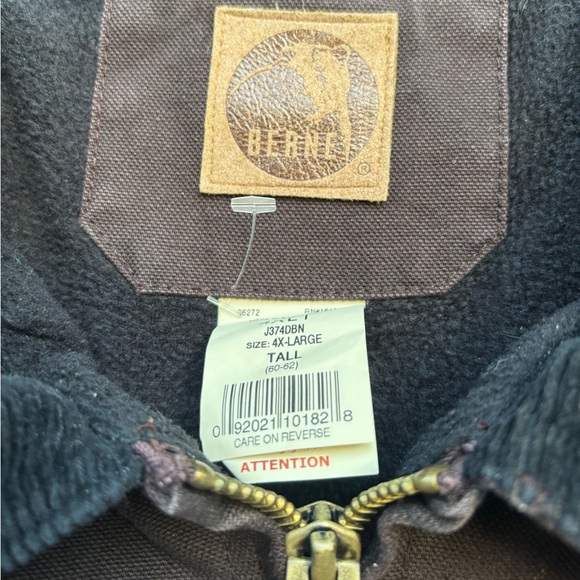 BERNE MENS BROWN HIGHLAND OUTDOOR HUNTING WORKWEAR FIELD JACKET SZ 4X - Picture 14 of 14